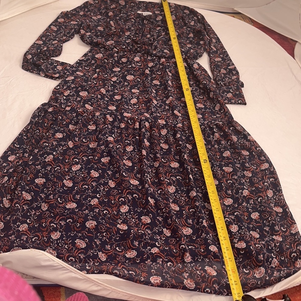 WAYF boho dress in navy floral M - Picture 10 of 11